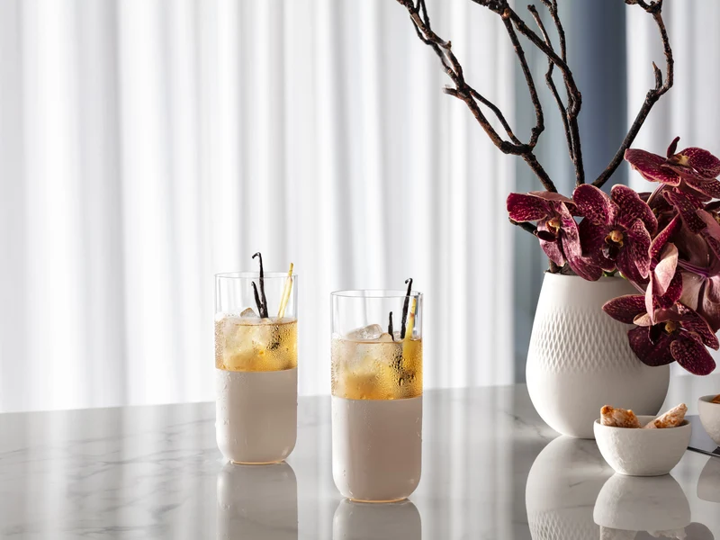 Villeroy & Boch Manufacture Rock blanc Longdrinkbecher Set 4tlg