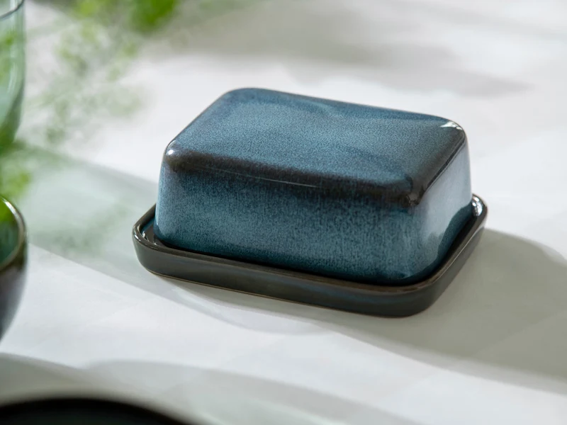 like. by Villeroy & Boch Lave glace Butterdose blau 6,5cm