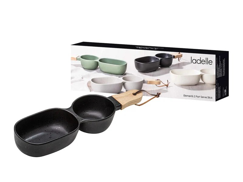 Ladelle ELEMENTS Servier-Stick onyx 2tlg