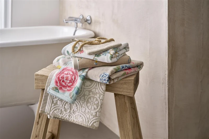 PIP STUDIO Les Fleurs Handtuch weiß 55x100cm (1 Stück)