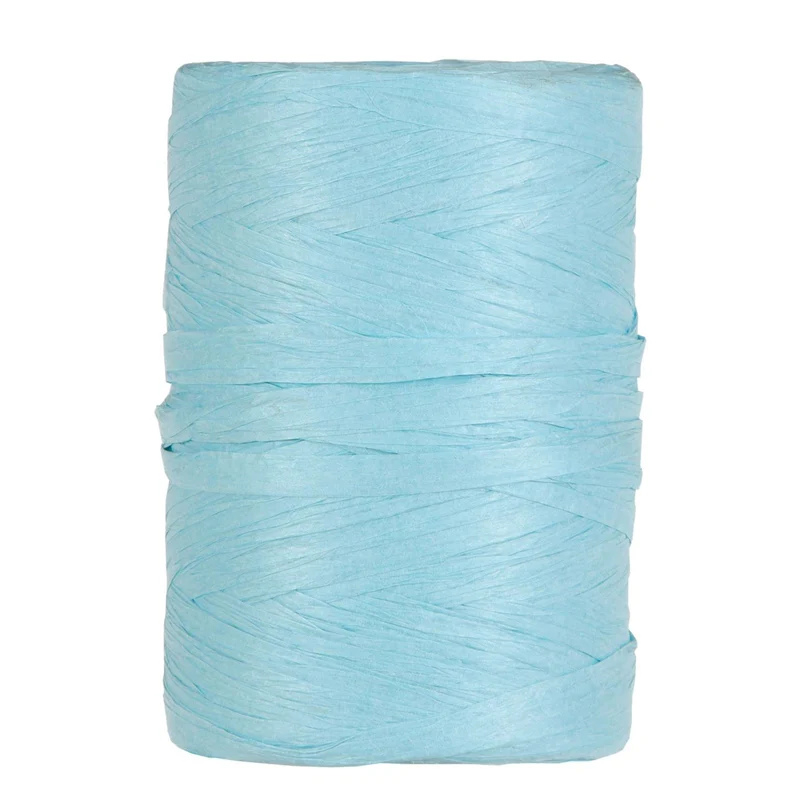 PAPIER-RAFFIA 5-8MM 100MTR HIMMELBLAU
