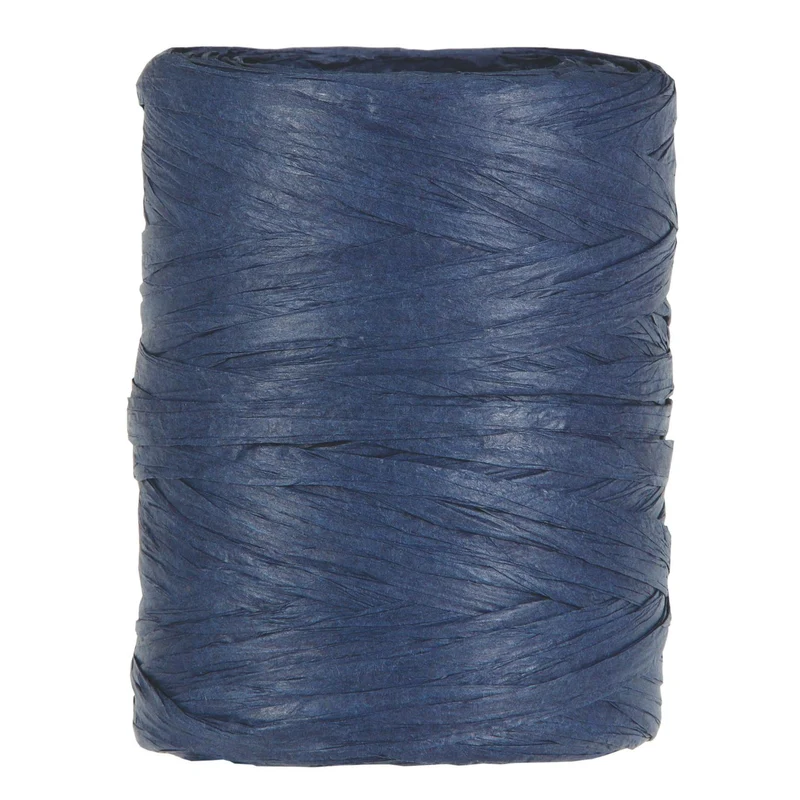 PAPIER-RAFFIA 5-8MM 100MTR BLAU