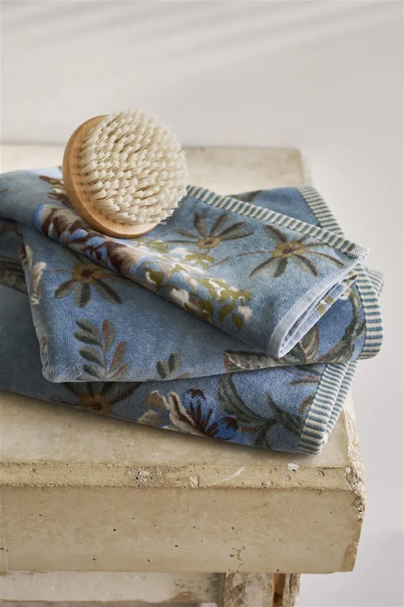 PIP STUDIO Secret Garden Duschtuch blue 70x140cm (1 Stück)