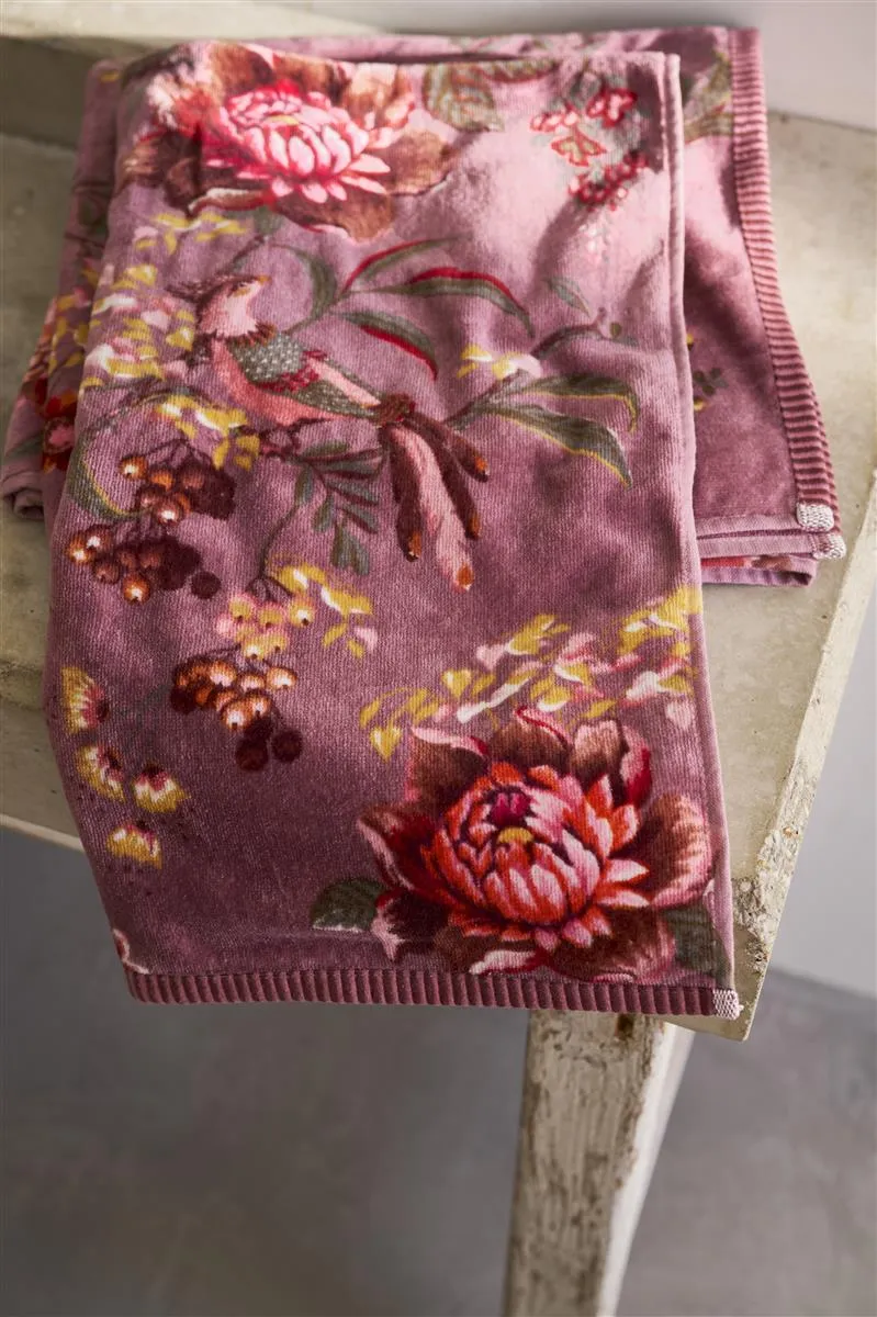 PIP STUDIO Secret Garden Gästehandtuch mauve 30x50cm (1 Stück)