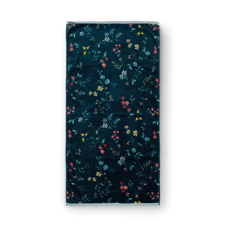 PIP STUDIO Les Fleurs Gästehandtuch dark blue 30x50cm (1 Stück)