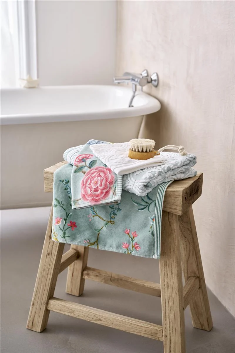 Les Fleurs Handtuch blue 55x100cm (1 Stück)