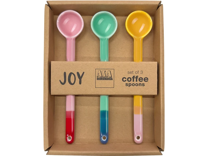 ASA joy Set Löffel smoothie colors 15 cm Set3