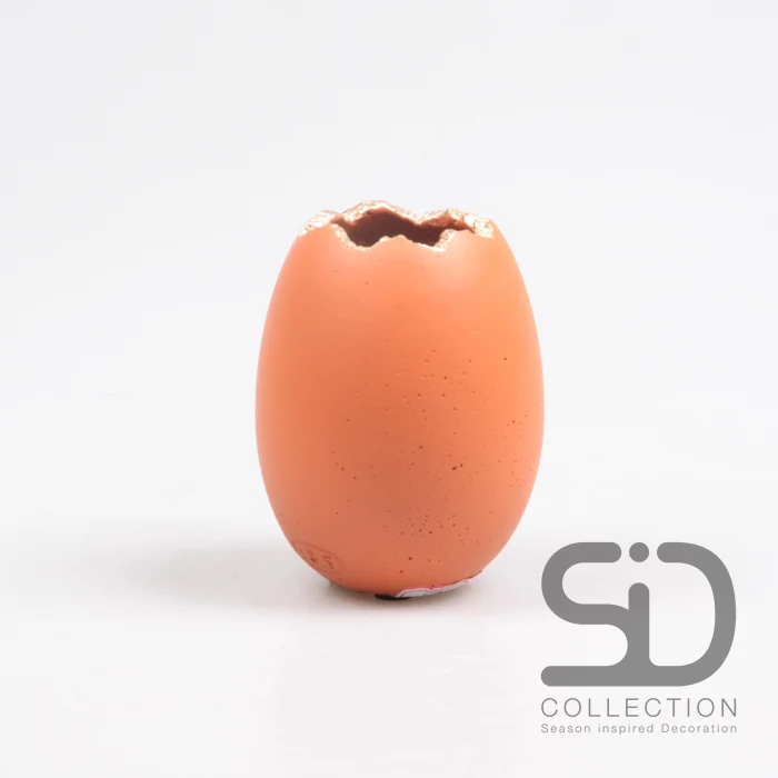 VASE EI ZEMENT 7,5X7,5X10 CM STEIN ROT
