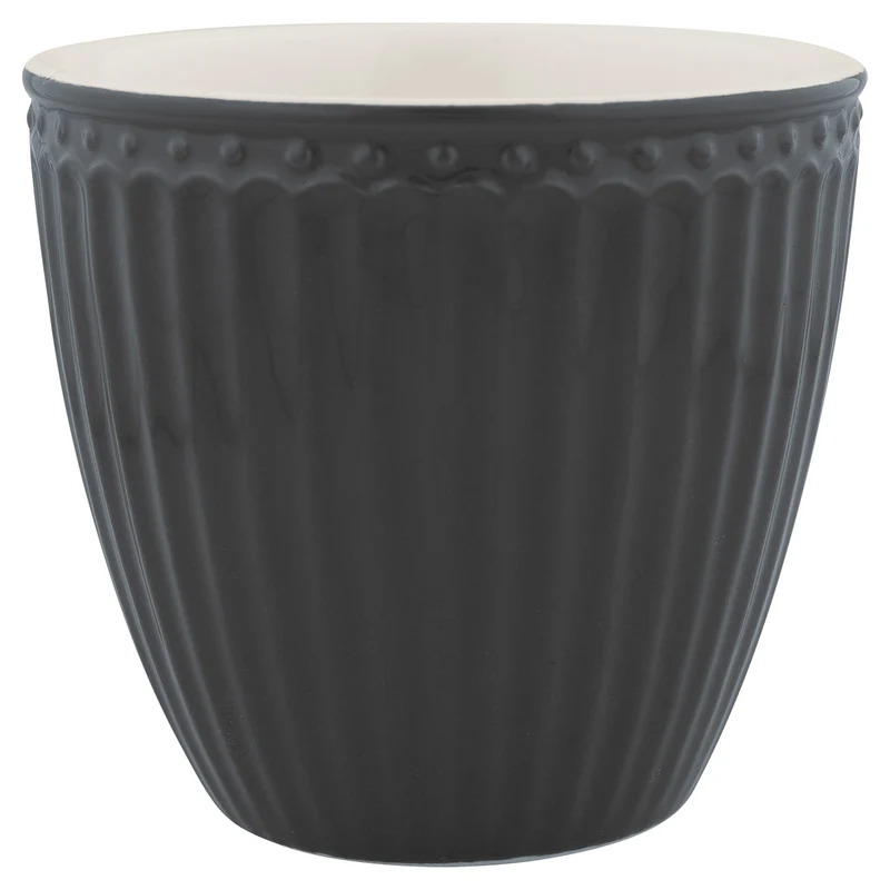 Greengate Alice Latte Cup dark grey 0,25 l Set6