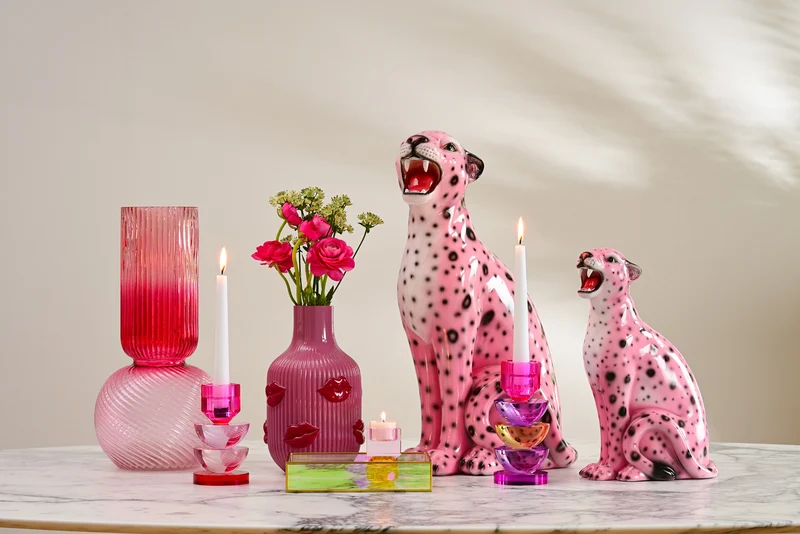 Giftcomany L'amour Vase Lippen türkis 25cm