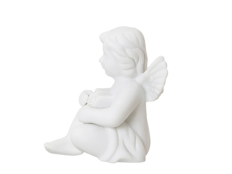 Rosenthal Engel klein Weiss matt Engel mit Geschenk