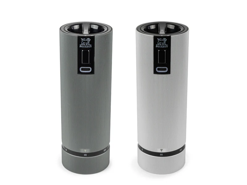 PEUGEOT LINE Pfeffermühle elektrisch Aluminium/Carbon u'Select 15 cm
