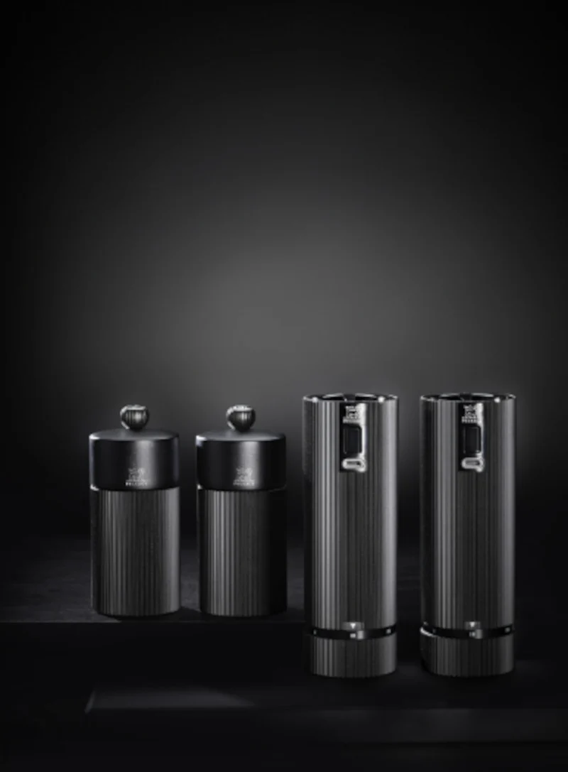 PEUGEOT LINE Duo Pfeffermühle/Salzmühle elektrisch u'Select Z schwarz 15 cm Set2