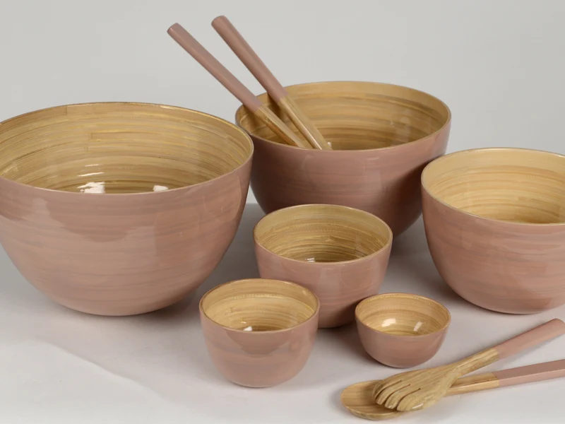 albert L. (punkt) Bambus-Schüssel puder 30 x 18 cm