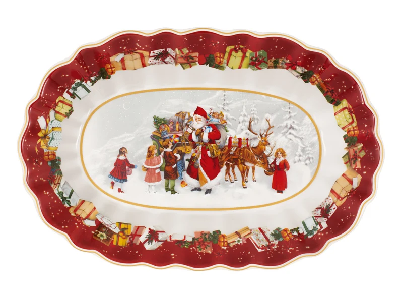 Villeroy & Boch Toy's Fantasy Schale oval groß Santa und Kinder