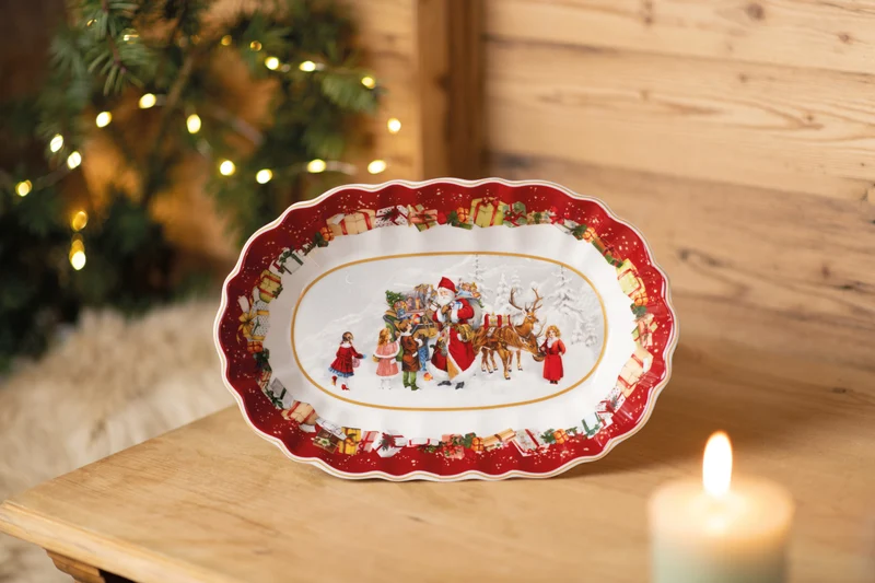 Villeroy & Boch Toy's Fantasy Schale oval groß Santa und Kinder