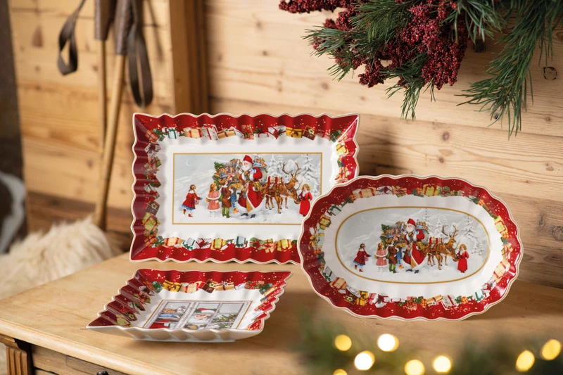 Villeroy & Boch Toy's Fantasy Schale oval groß Santa und Kinder
