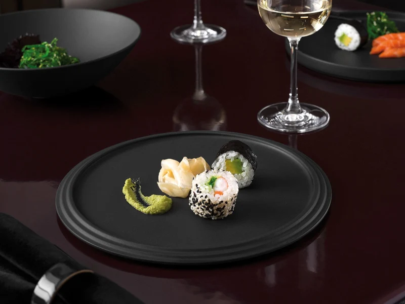 Villeroy & Boch Iconic Servierteller schwarz Ø 24 cm