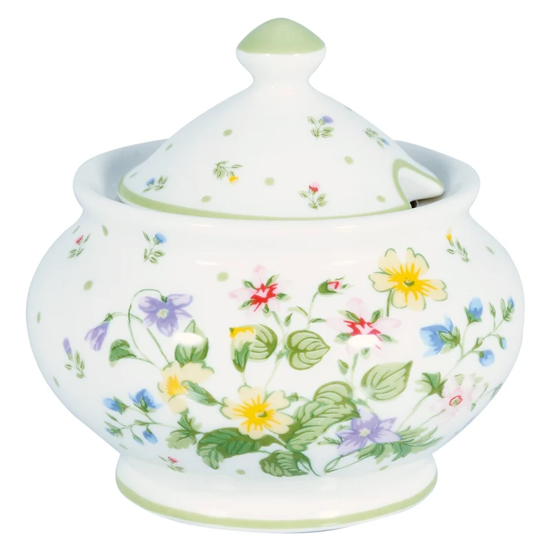 Greengate Fiola Zuckerdose white 7,5 cm