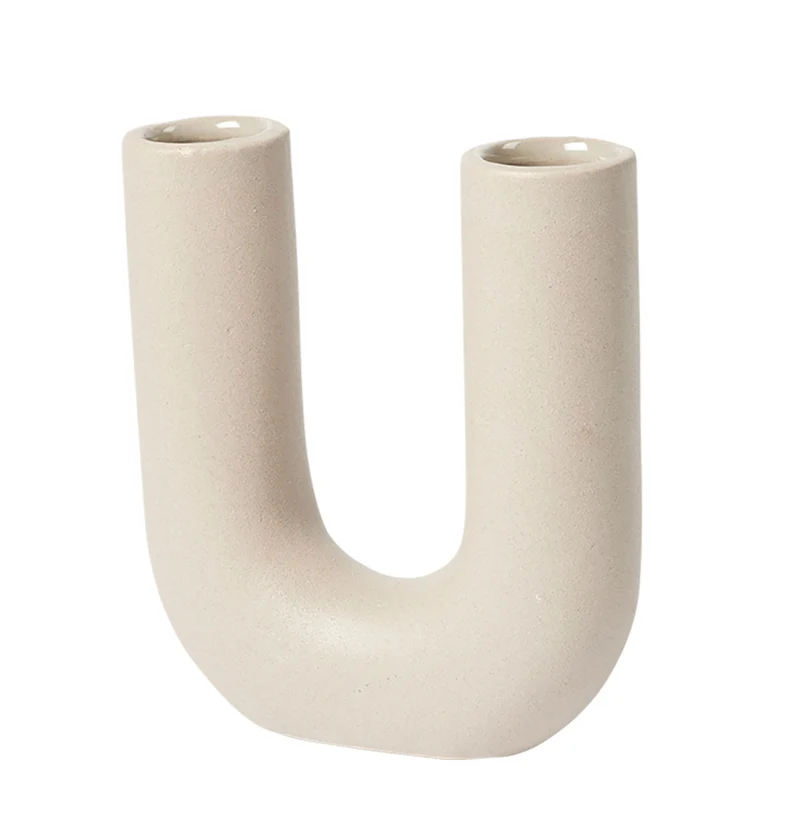 Broste Copenhagen Hector Vase U Dove Grey 4,5x14,5x16cm