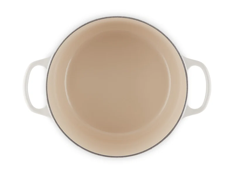 Le Creuset Bräter hoch Signature rund meringue 24cm