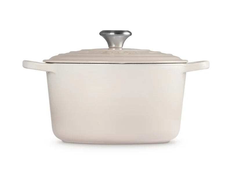 Le Creuset Bräter hoch Signature rund meringue 24cm