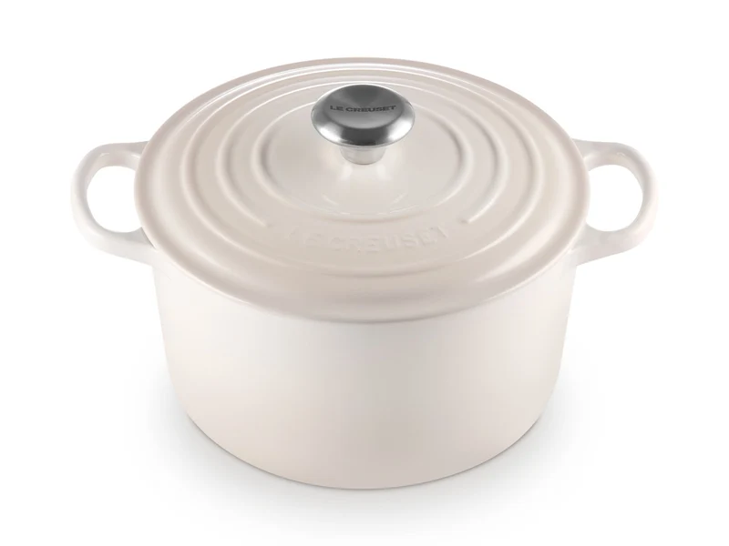 Le Creuset Bräter hoch Signature rund meringue 24cm