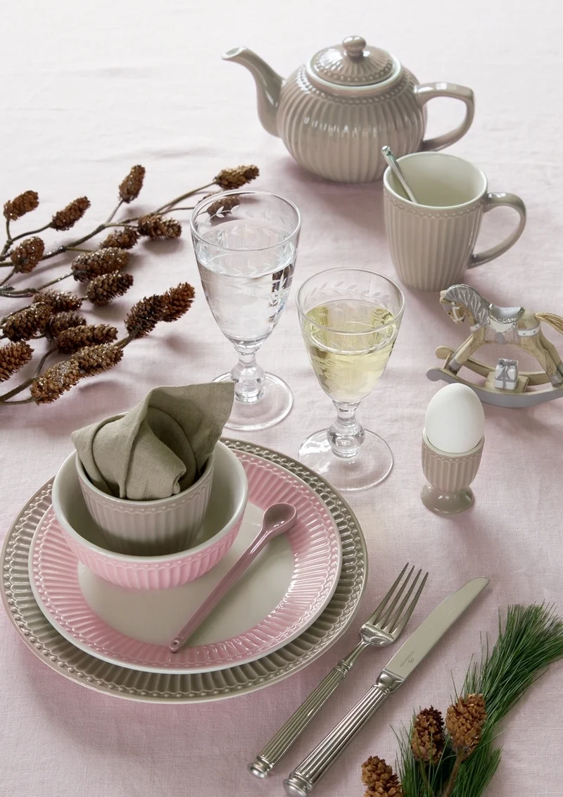 Greengate Alice Pastateller creamy fudge 23cm Set6