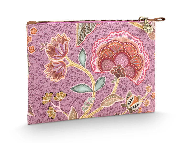 PIP STUDIO Charly Kosmetiktasche flach medium Matata lila 24x1x15.5cm