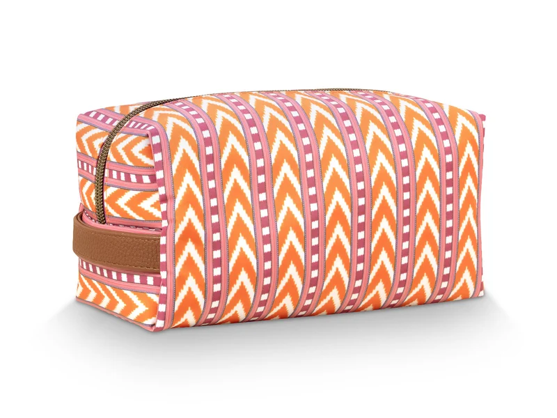 PIP STUDIO Coco Kosmetiktasche medium Samba Stripe orange 21,5x10x10,5cm