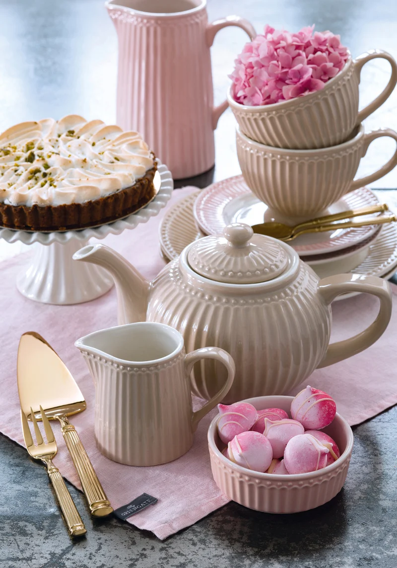 Greengate Alice Becher mit Henkel creamy fudge 0,4l Set6
