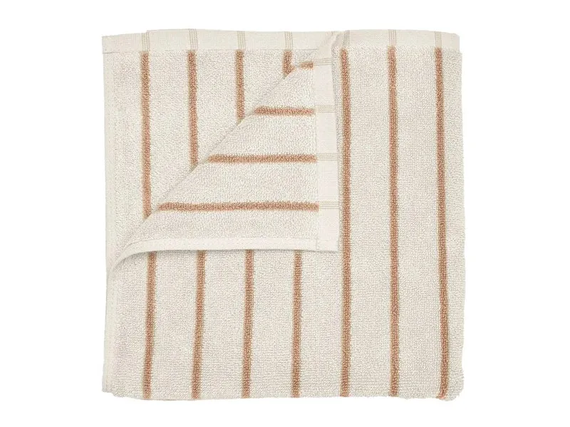 Blomus ARTO Gästehandtuch moonbeam/amber brown 30x50cm
