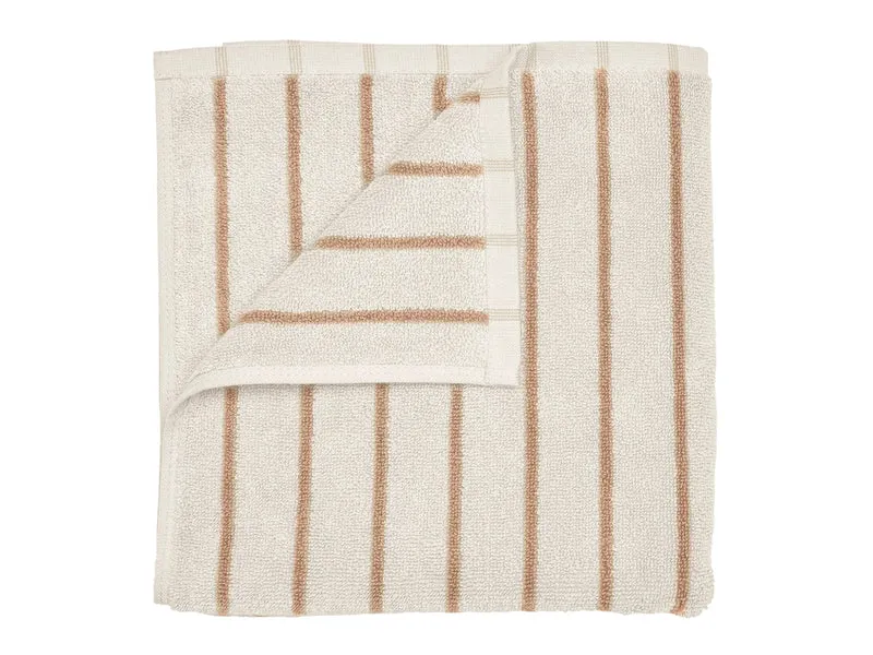 Blomus ARTO Badetuch moonbeam/amber thin stripes 70x140cm