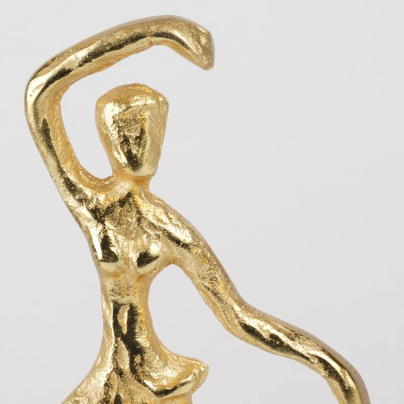 Figur Aluminium Gold H:26cm