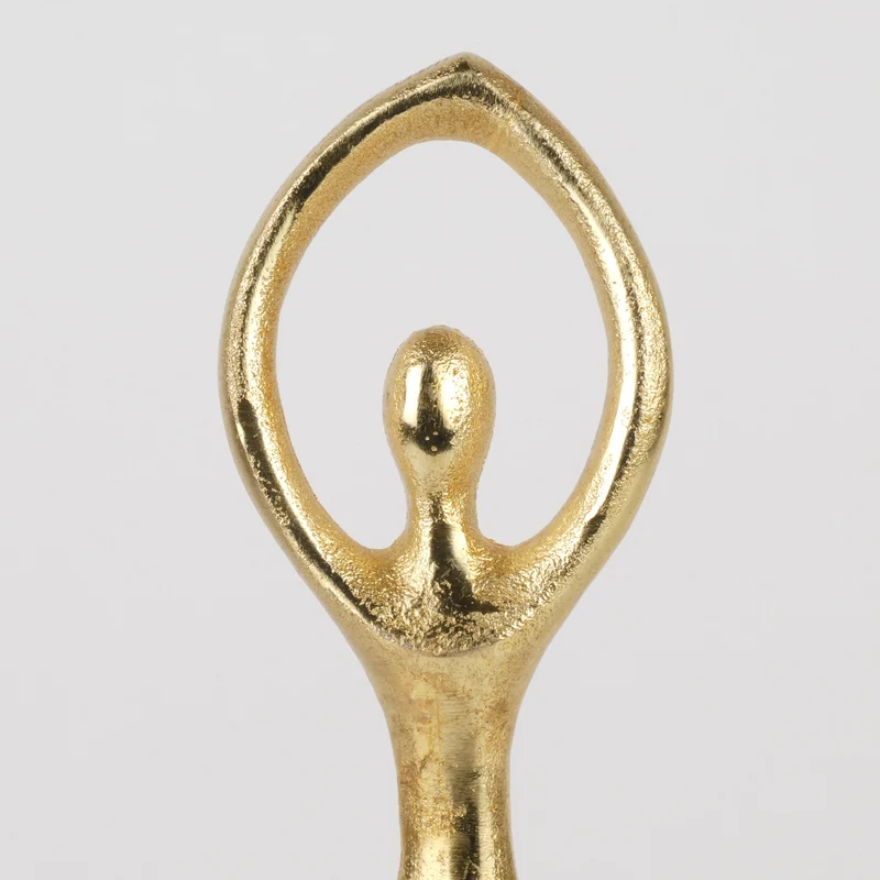Figur Aluminium Gold H:34cm