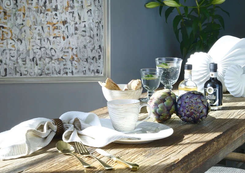 Greengate Wilja Geschirrtuch jaquard beige 70x50cm