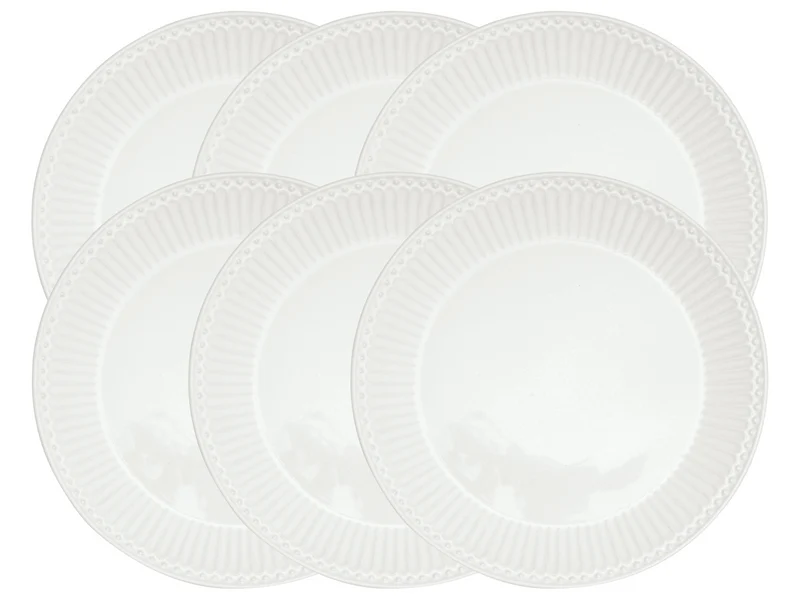 Greengate Alice Brotteller white 17,5cm Set6