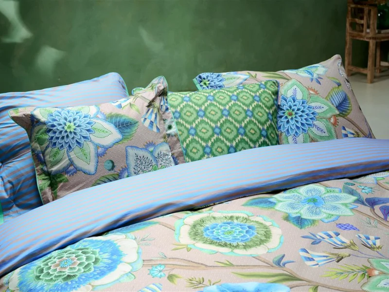 PIP STUDIO Viva La Vida Bettwäsche blau 155x220cm (1 Set)
