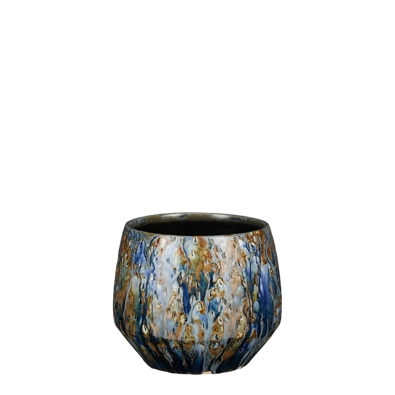 Harris Topf rund blau - h14xd16,5cm