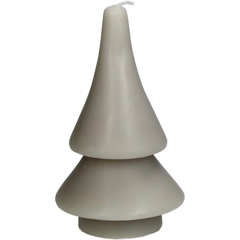 Kerze Weihnachtsbaum Wachs Elfenbein 7.5x7.5x14cm