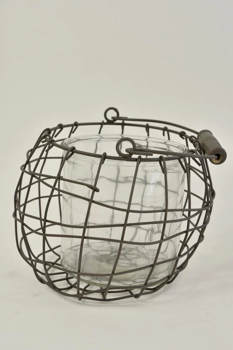 Butlertray rechthoekig "Denise" naturel hout 48x33x56cm