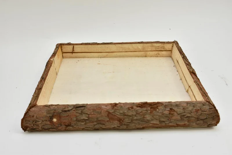Bark tray 58x19x4cm Natural-wash