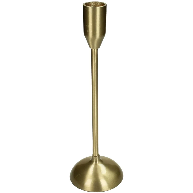 Kerzenständer Aluminium Gold 7.5x7.5x23.5cm