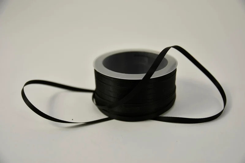 Satinband 25 mm x 25 m gelb