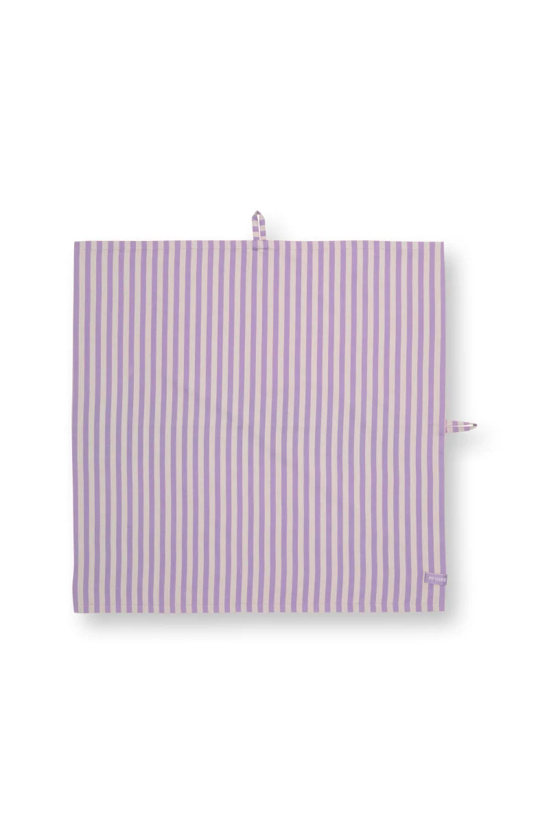 PIP STUDIO Lily&Lotus Geschirrtuch Stripes lila 65x65cm 2 Stück