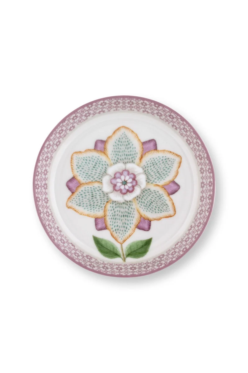 PIP STUDIO Lily&Lotus Teebeutelablage weiss/lila 9cm