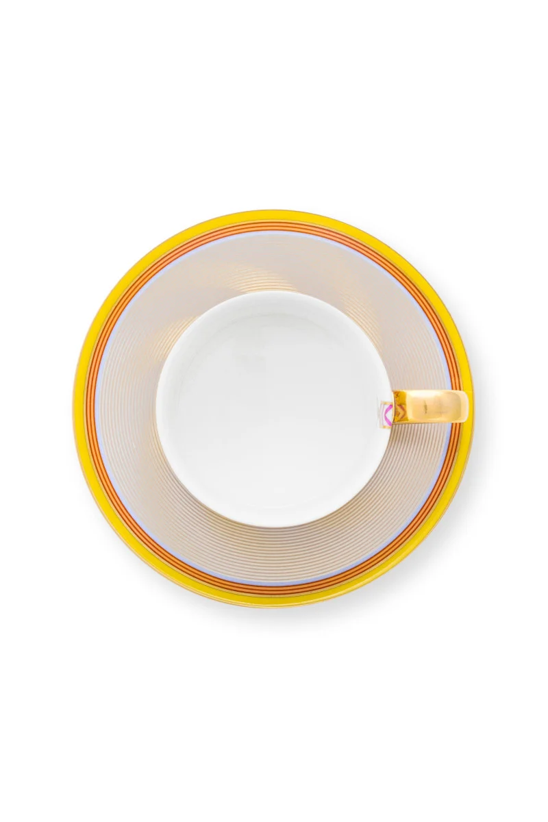PIP STUDIO Chique Stripes Tasse m.U. gelb 220ml