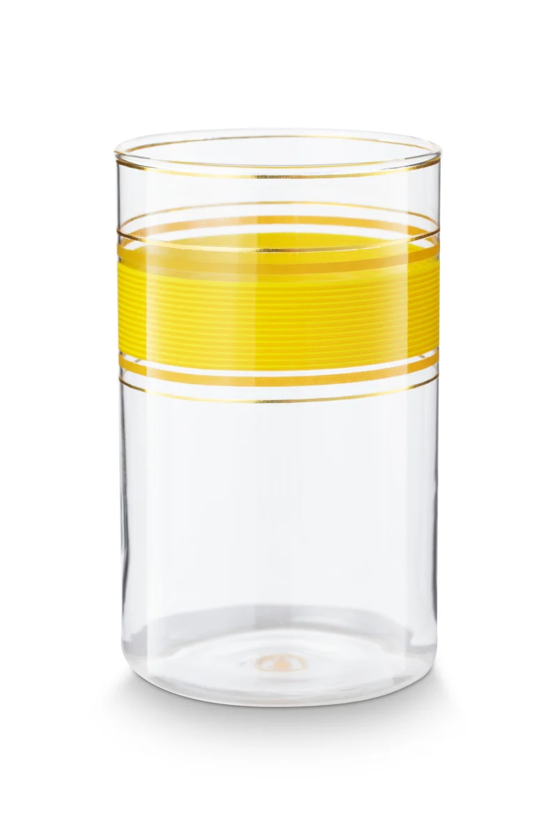 PIP STUDIO Chique Longdrinkglas gelb 360ml