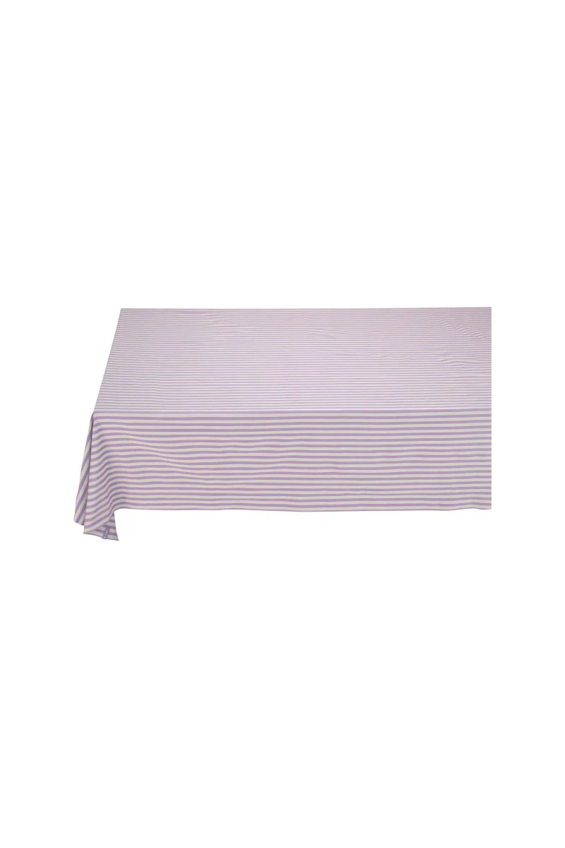 PIP STUDIO Lily&Lotus Tischdecke Stripes lila 180x300cm