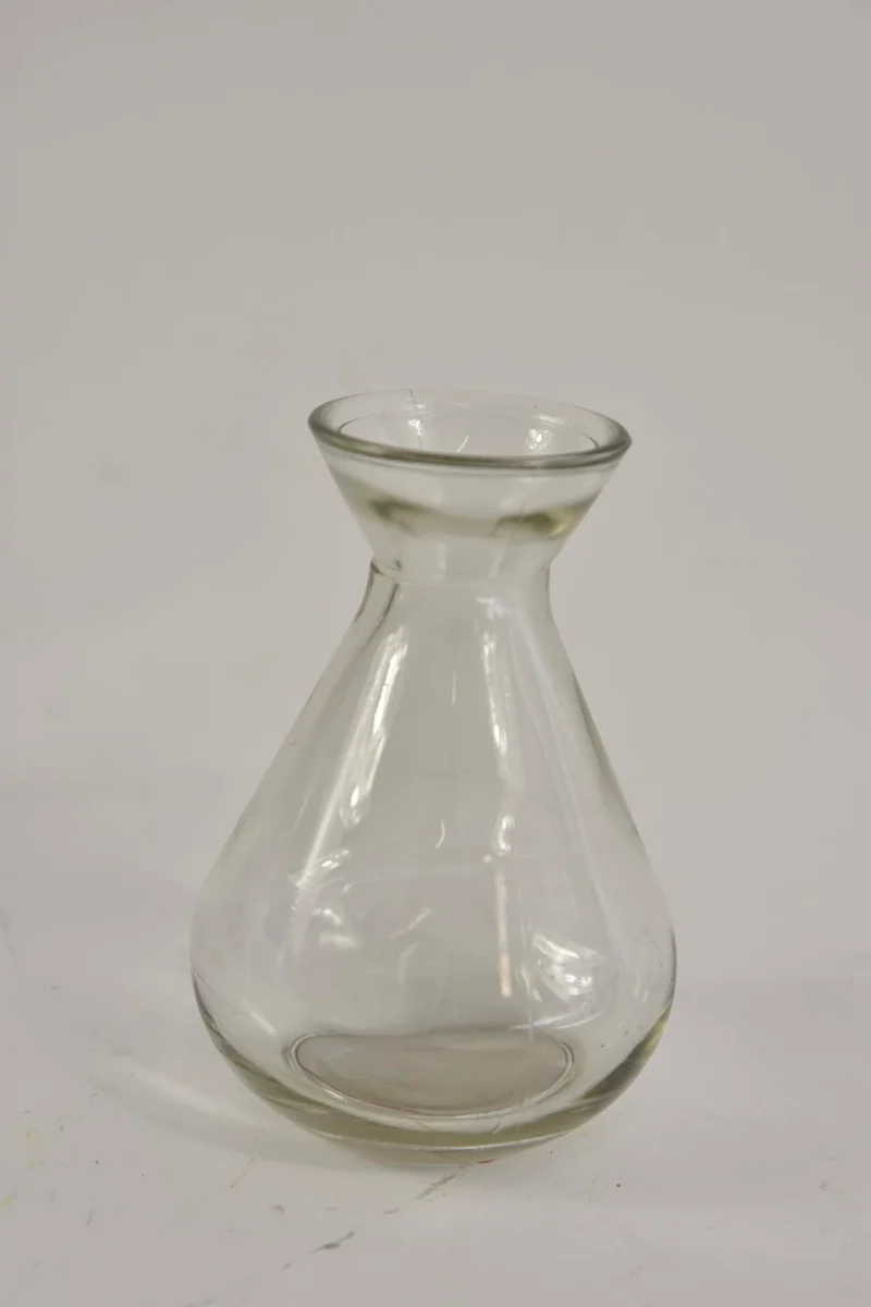 Fles glas AMBON helder D7 H13cm